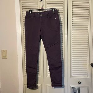 Simply Vera skinny midrise plum denim